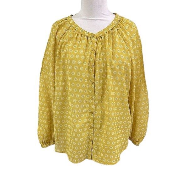 Ann Taylor Factory Tunic Size XL Mustard Yellow  NWOT - Picture 1 of 12